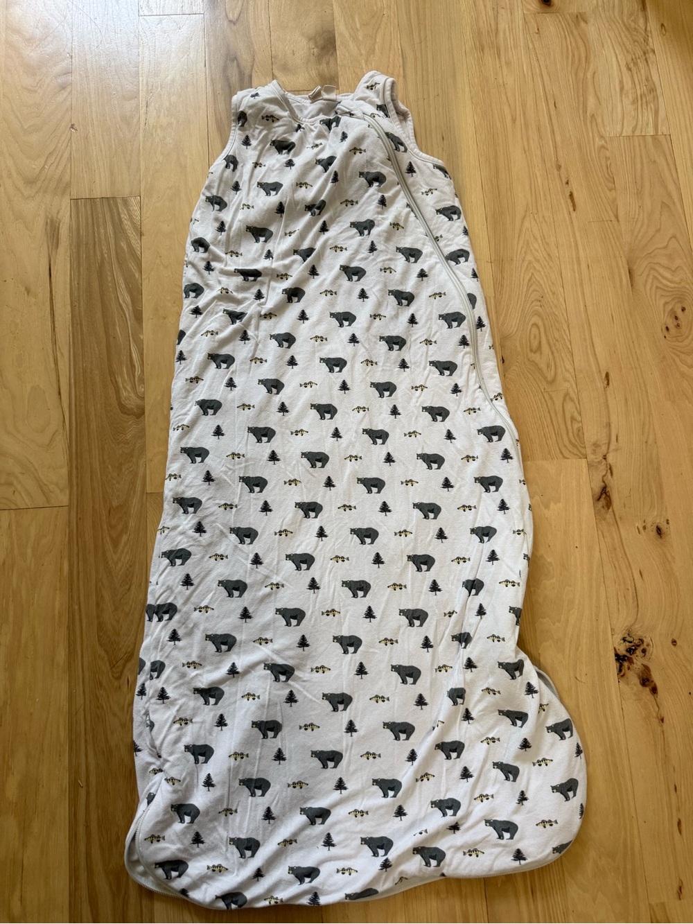 Kyte Baby Sleep Sack 1.0 tog Creek Bear/Tree/Fish Print Size 18-36 month
